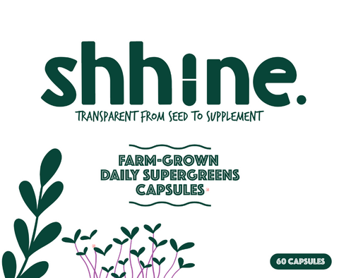 [Pre-order] Shhupergreens Capsules - Small batch organic kale & broccoli sprouts supergreens capsules